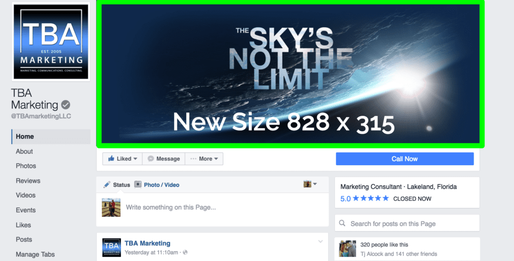 New Facebook Changes for Business Pages 1 TBA Marketing New Facebook Changes Cover Photo