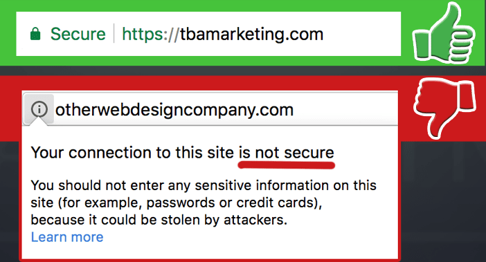Google to mark http sites as not secure