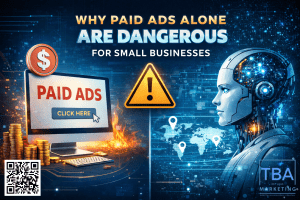 Blog Featured Image: Why Paid Ads Alone Are Dangerous - TBA Marketing